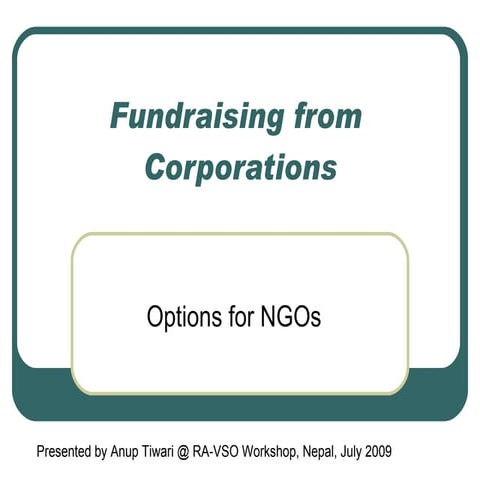 Partnering With Corporations VSO Nepal