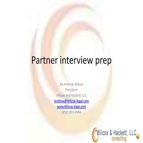 Partner Interview Prep