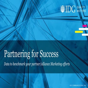 2020 IDG Partner Marketing Research
