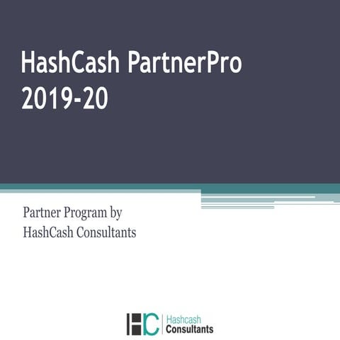 Partner Program at HashCash consultants