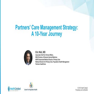 Partners’ Care Management Strategy: A 10-Year Journey