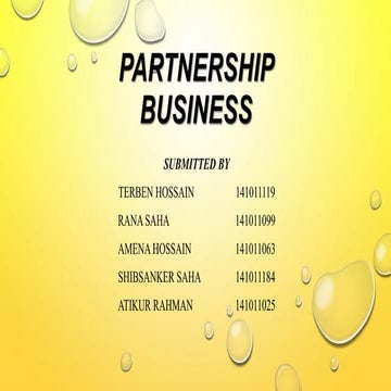 Partnership Business