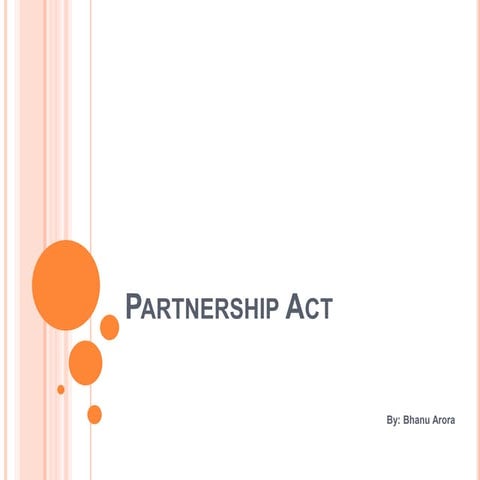 Partnership Act