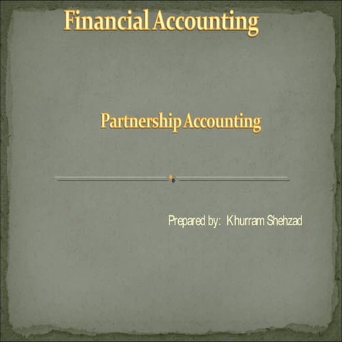 Partnership accounting