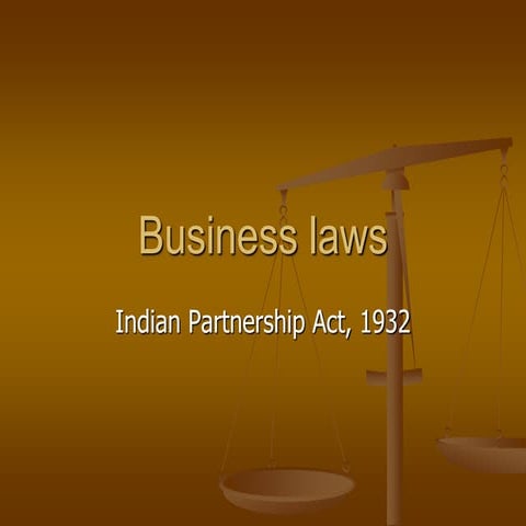 Partnership act