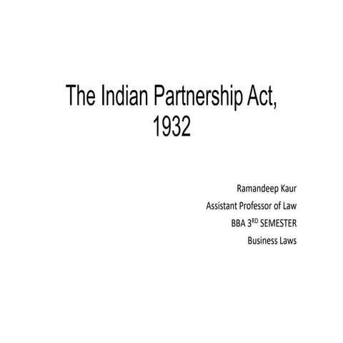 partnership_act.ppt