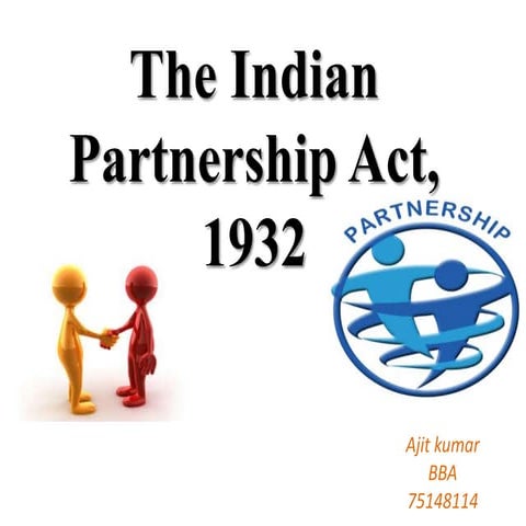 Partnership act,1932