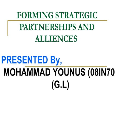 Partnership & allience