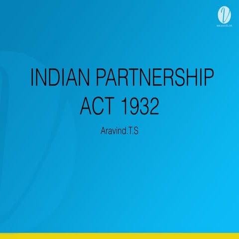 Indian Partnership Act 1932 
