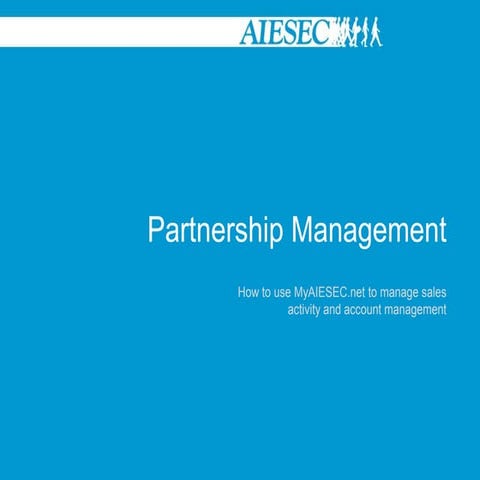 Partnership management