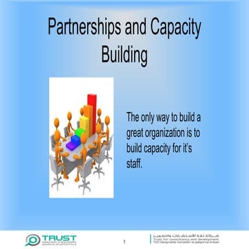 Partnerships and capacity building