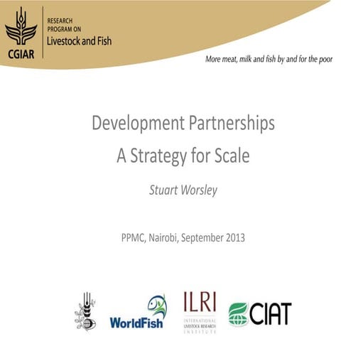 Partnerships that enable research for development   sept13