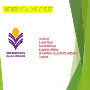 DIFFERENCE BETWEEN PARTNERSHIP &JOINT VENTURE.pptx