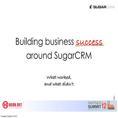 Building a business around SugarCRM