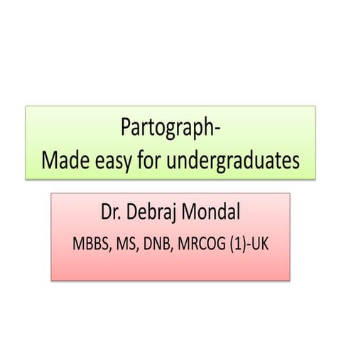 Partograph- Made easy for undergraduates
