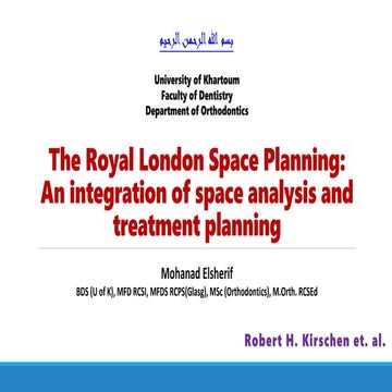 Part one the royal london space planning