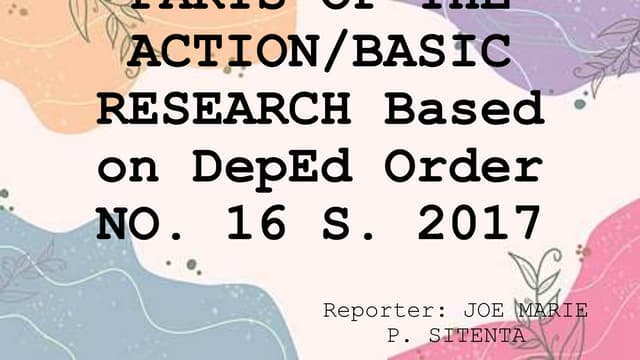 Action Research Proposal in DepEd - Super Draft | PDF