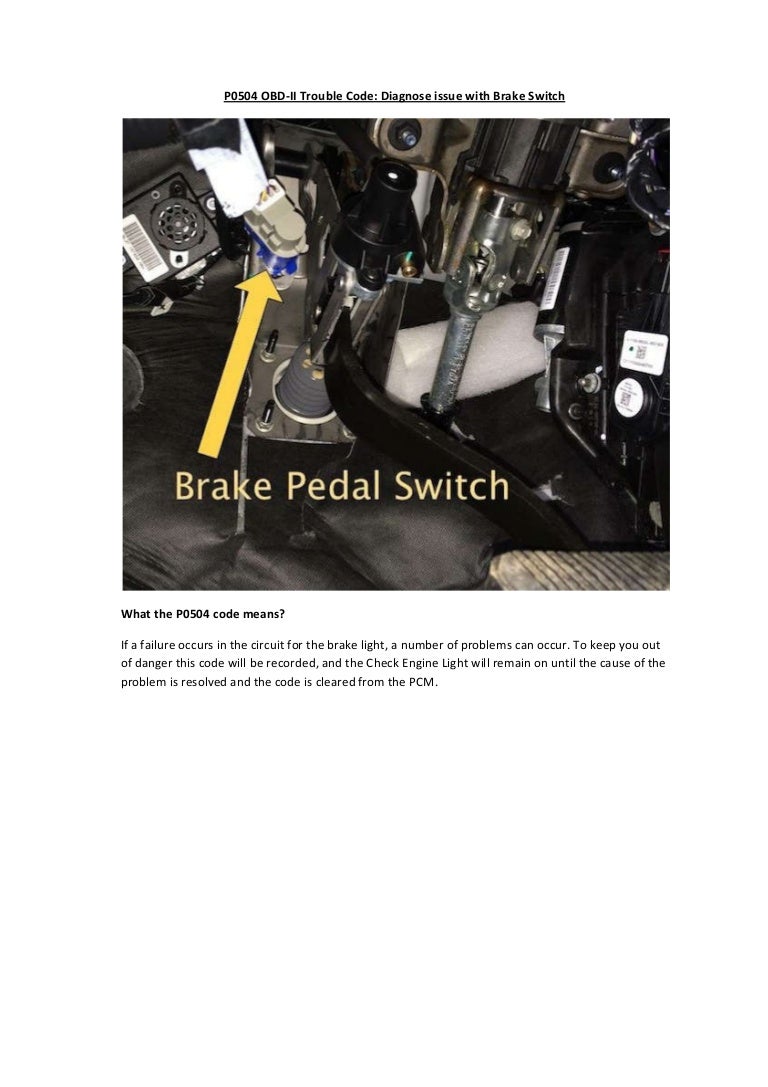 Obd code p0504 лада