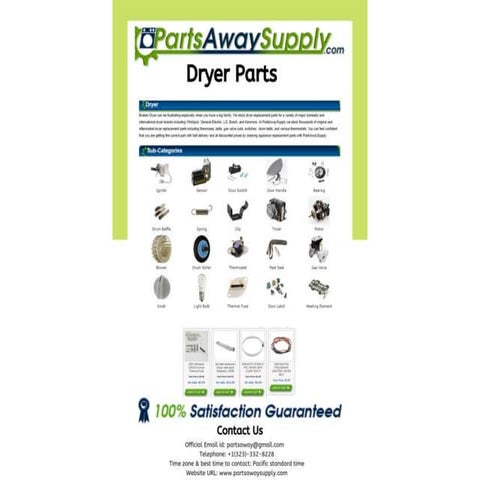 General electric dryer parts | PDF