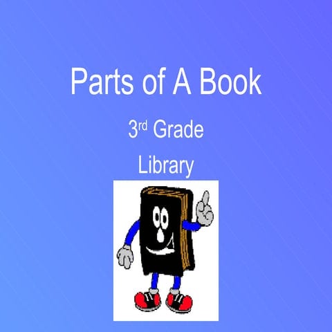 Parts of a Book Interactive 