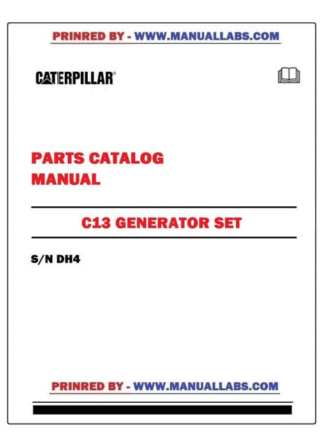 PM-Caterpillar Cat 312C Track Type Excavator Parts Manual