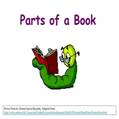Parts of a book
