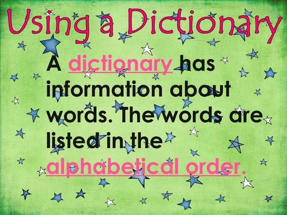 Dictionary entry examples | PPTX