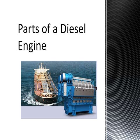 Parts of a Ship Engine 