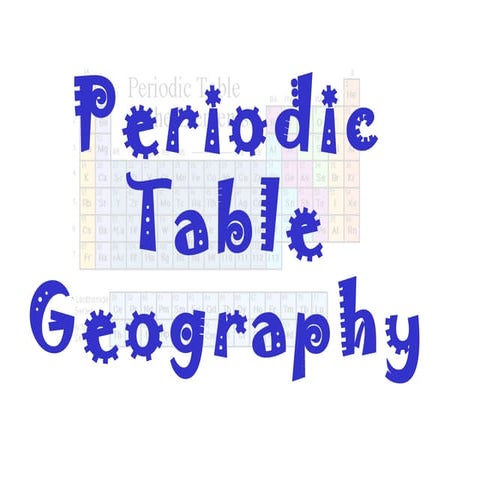 Parts of periodic table