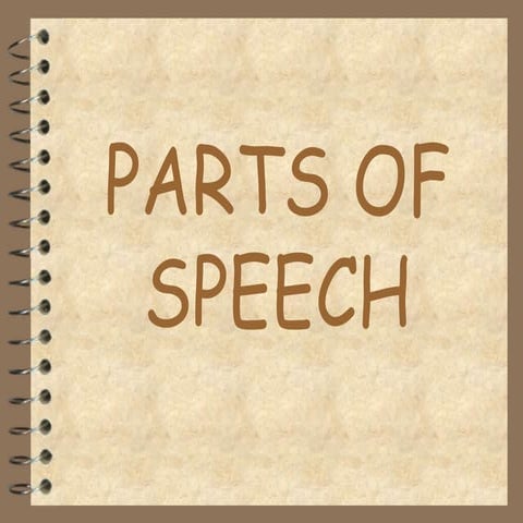 Parts of speech