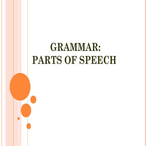 Parts of speech