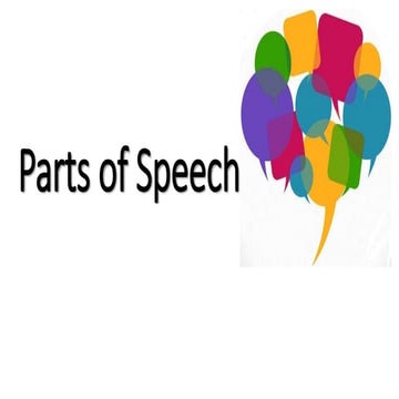 Parts of speech