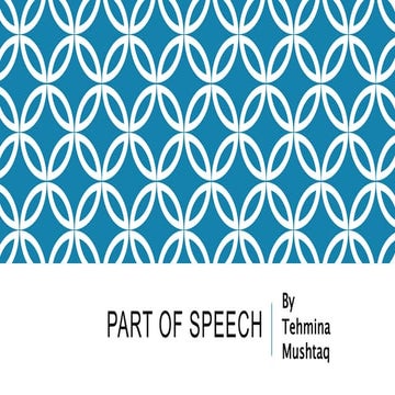 Parts of speech