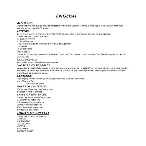 8 PARTS OF SPEECH PDF WITH EXAMPLES visual data 3