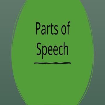 Parts of Speech.pptx Grammer, basic learn | PPTX