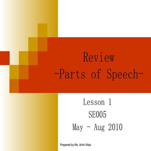 Parts Of Speech   Ef