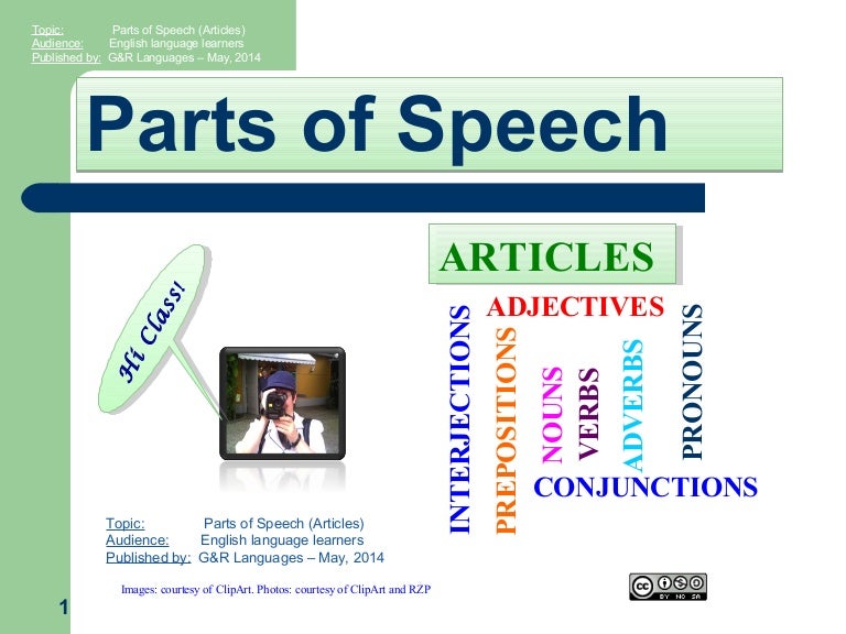 Parts of Speech (Articles)