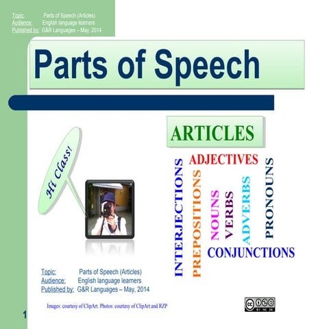 Parts of Speech (Articles) | PPT