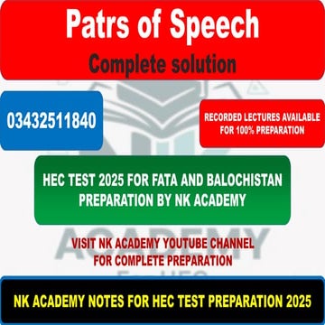 Parts of speech for HEC TEST 2025 BY NK ACADEMY.pdf