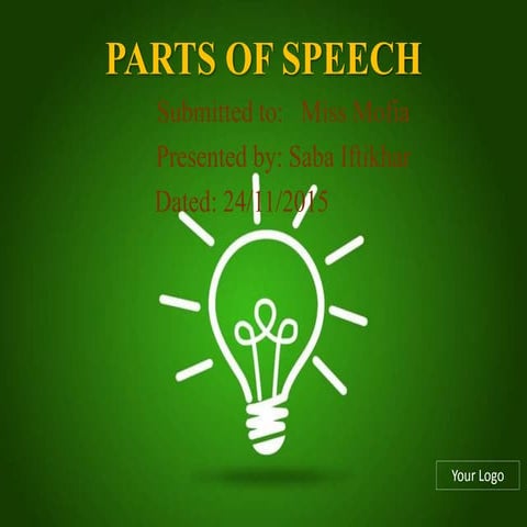 Parts of speech 