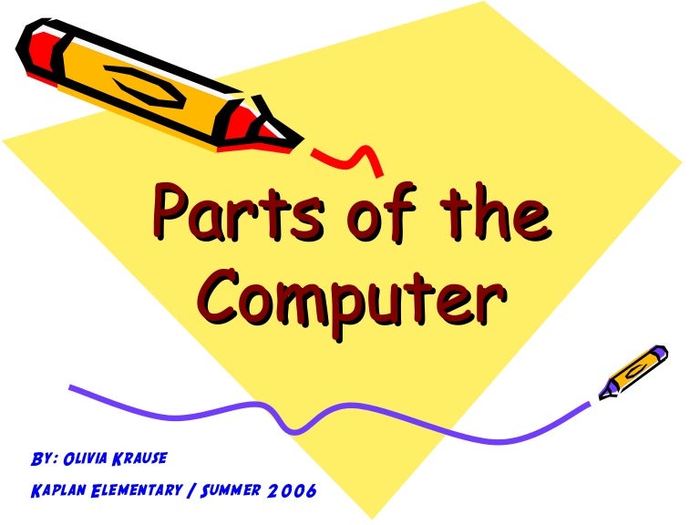 Parts of the computer ppt
