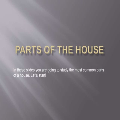 Parts of the house | PPTX