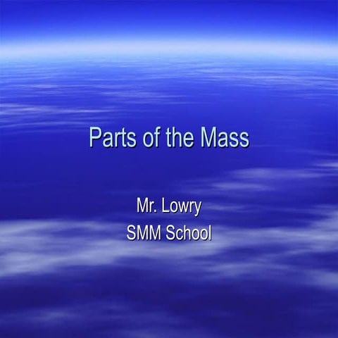Parts of the mass