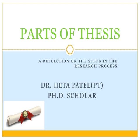 Parts of thesis