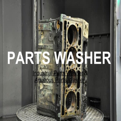 Parts washer