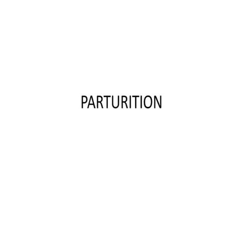 Physiology of Parturition & Lactation | PPTX