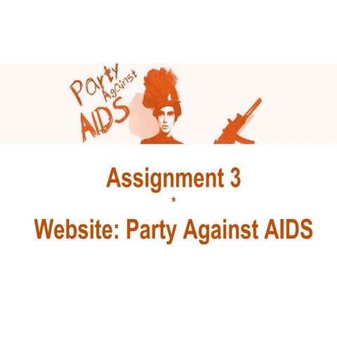 Party against aids presentatie