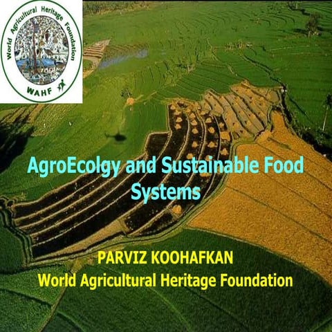 AgroEcolgy and Sustainable Food Systems