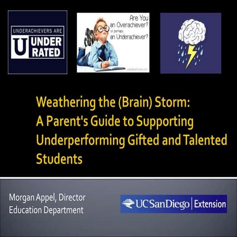 Weathering the (Brain) Storm: A Parent's Guide to Supporting Underperforming ...