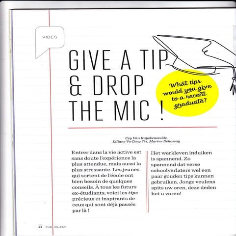 Pas afgestudeerd en nu al in de PUB